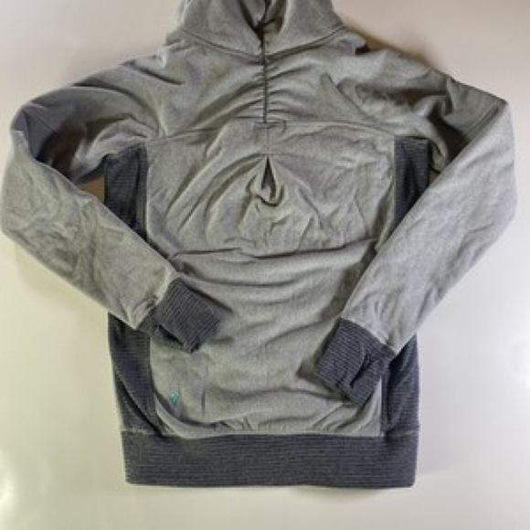 Ivivva Lululemon Girls Gray Quarter Zip Pullover Cheer Athletic Sport 12 - Picture 4 of 8